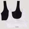 Conjunto de 2 Bralettes con logo y ribete Conjunto de 2 Bralettes con logo y ribete