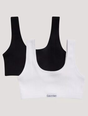 Conjunto de 2 Bralettes con logo y ribete