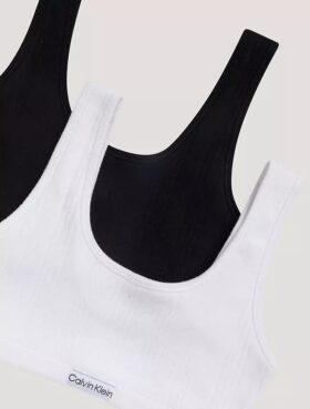 Conjunto de 2 Bralettes con logo y ribete