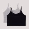 Conjunto de 2 camisolas con sujetador incorporado para niñas Conjunto de 2 camisolas con sujetador incorporado para niñas