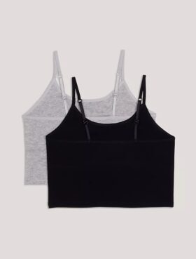 Conjunto de 2 camisolas con sujetador incorporado para niñas