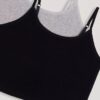 Conjunto de 2 camisolas con sujetador incorporado para niñas Conjunto de 2 camisolas con sujetador incorporado para niñas