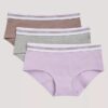 Conjunto de 3 braguitas Hipster de Cotton Stretch para niñas Conjunto de 3 braguitas Hipster de Cotton Stretch para niñas