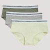 Conjunto de 3 braguitas Hipster de Cotton Stretch para niñas Conjunto de 3 braguitas Hipster de Cotton Stretch para niñas