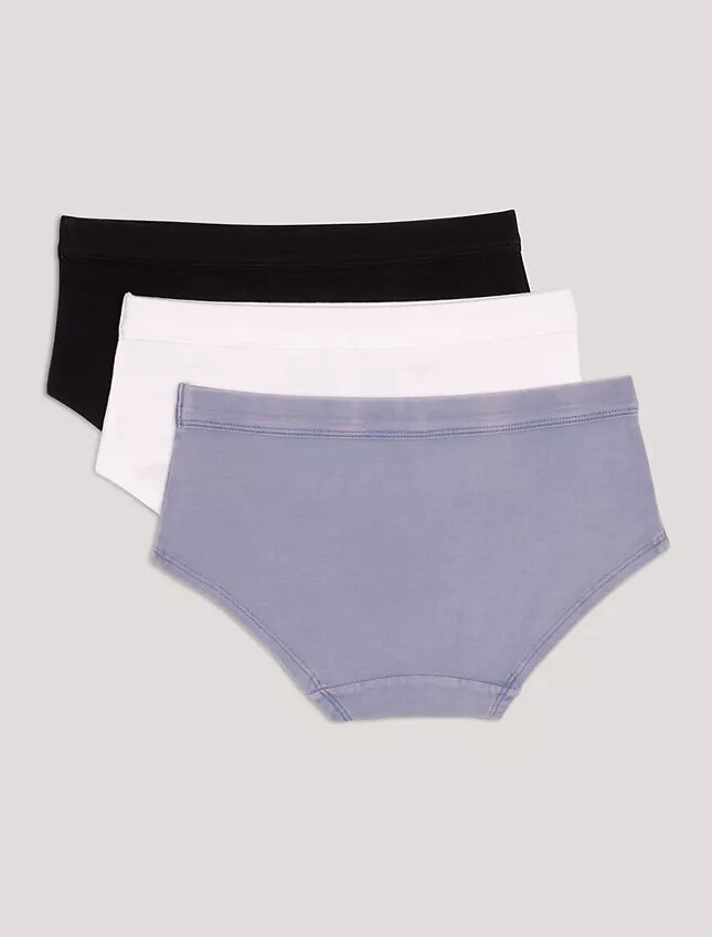 Conjunto de 3 Hipster de talle bajo para niñas Conjunto de 3 Hipster de talle bajo para niñas