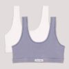 Conjunto de Bralette para niñas, 2 piezas, descolorido Conjunto de Bralette para niñas, 2 piezas, descolorido