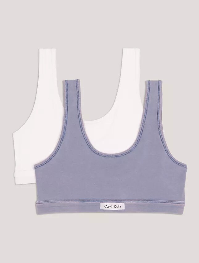 Conjunto de Bralette para niñas, 2 piezas, descolorido Conjunto de Bralette para niñas, 2 piezas, descolorido