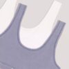 Conjunto de Bralette para niñas, 2 piezas, descolorido Conjunto de Bralette para niñas, 2 piezas, descolorido