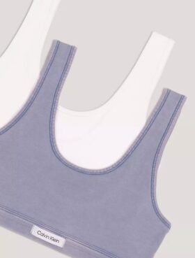 Conjunto de Bralette para niñas, 2 piezas, descolorido