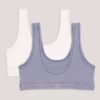 Conjunto de Bralette para niñas, 2 piezas, descolorido Conjunto de Bralette para niñas, 2 piezas, descolorido