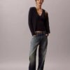 Conjunto de camiseta sin mangas y cárdigan de algodón acanalado Conjunto de camiseta sin mangas y cárdigan de algodón acanalado