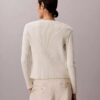 Conjunto de camiseta sin mangas y cárdigan de algodón acanalado Conjunto de camiseta sin mangas y cárdigan de algodón acanalado