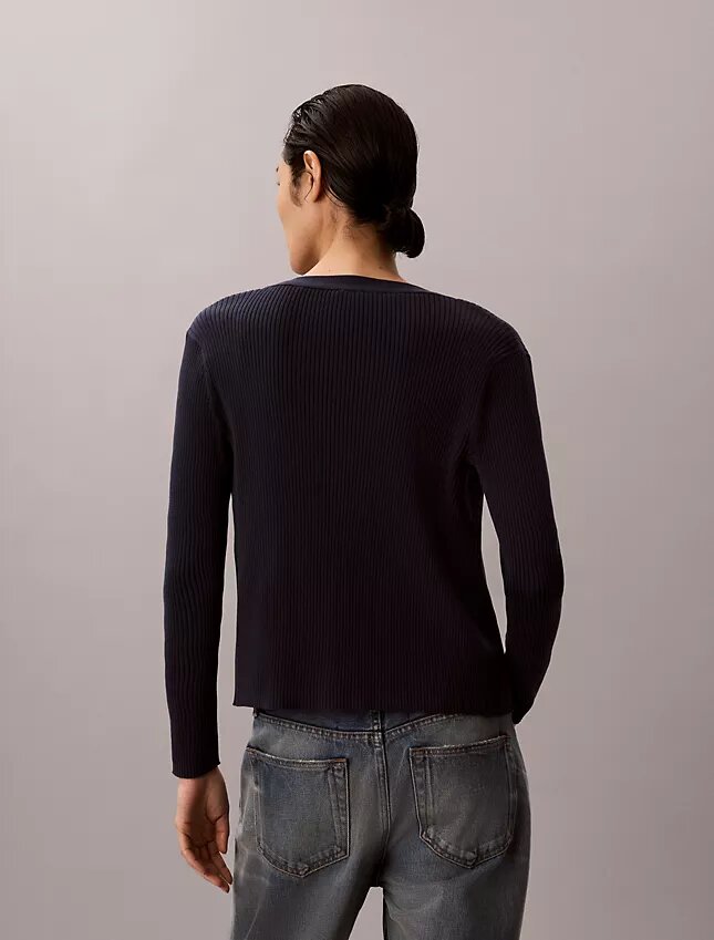 Conjunto de camiseta sin mangas y cárdigan de algodón acanalado Conjunto de camiseta sin mangas y cárdigan de algodón acanalado