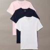Cotton Classics, paquete de 3 camisetas de cuello redondo de corte clásico Cotton Classics, paquete de 3 camisetas de cuello redondo de corte clásico