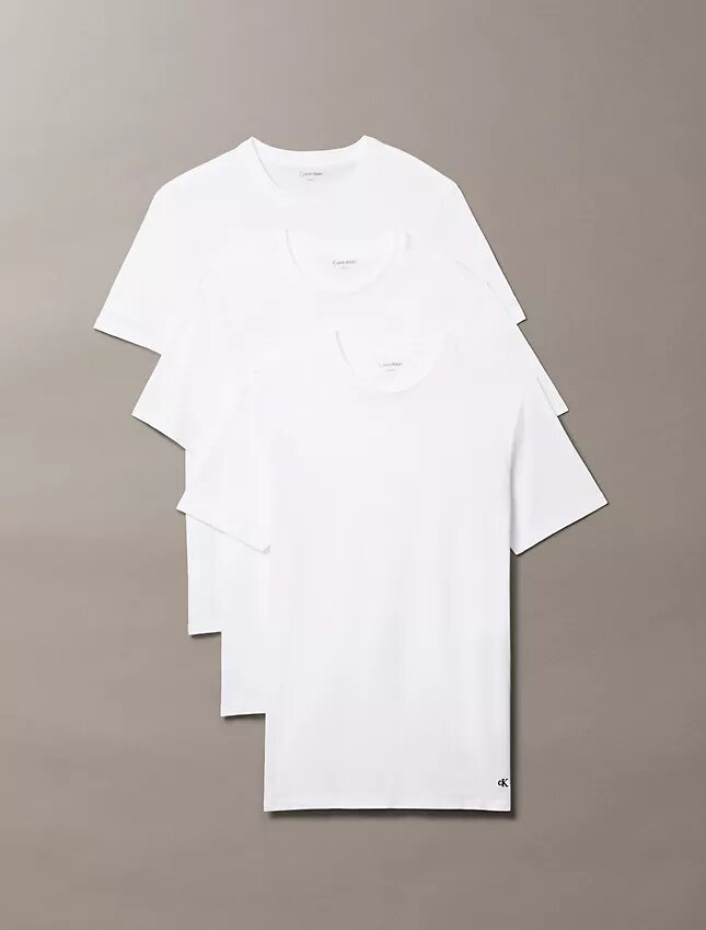 Cotton Classics, paquete de 3 camisetas de cuello redondo de corte clásico Cotton Classics, paquete de 3 camisetas de cuello redondo de corte clásico