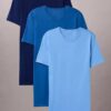 Cotton Classics, paquete de 3 camisetas de cuello redondo de corte clásico Cotton Classics, paquete de 3 camisetas de cuello redondo de corte clásico