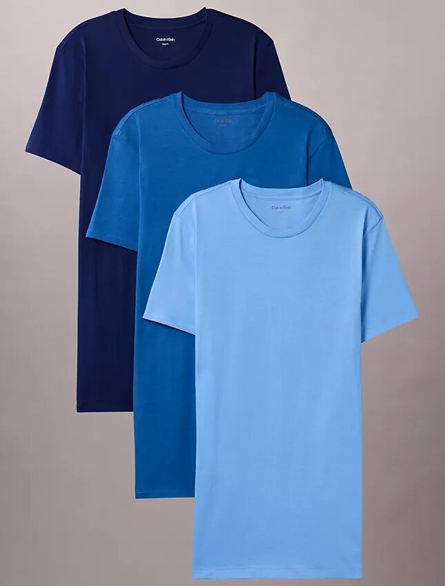 Cotton Classics, paquete de 3 camisetas de cuello redondo de corte clásico Cotton Classics, paquete de 3 camisetas de cuello redondo de corte clásico