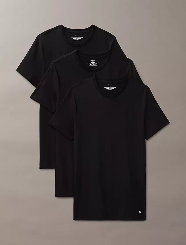 Cotton Classics, paquete de 3 camisetas de cuello redondo de corte clásico Cotton Classics, paquete de 3 camisetas de cuello redondo de corte clásico