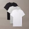Cotton Classics, paquete de 3 camisetas de cuello redondo de corte clásico Cotton Classics, paquete de 3 camisetas de cuello redondo de corte clásico