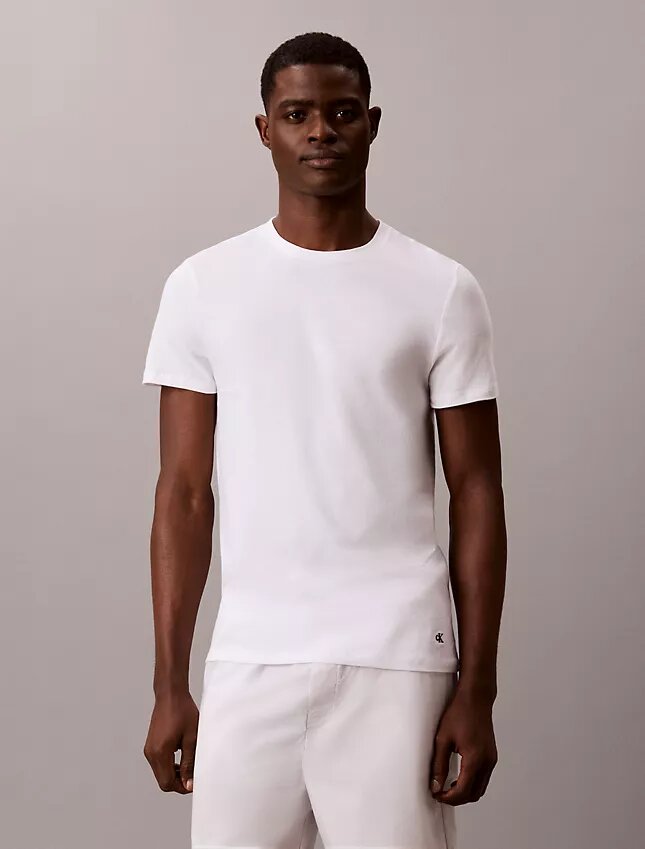 Cotton Classics, paquete de 3 camisetas de cuello redondo de corte clásico Cotton Classics, paquete de 3 camisetas de cuello redondo de corte clásico