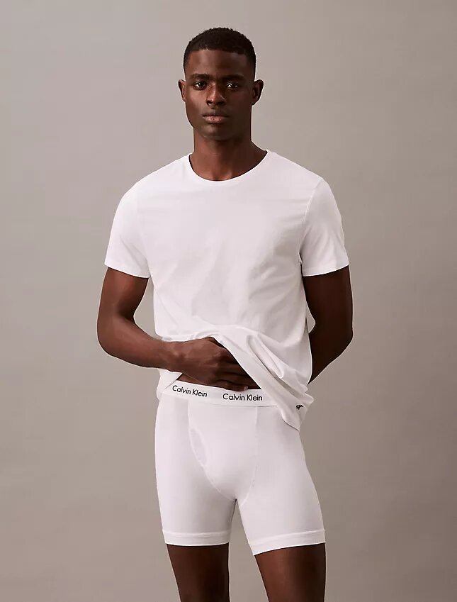 Cotton Classics, paquete de 3 camisetas de cuello redondo de corte clásico Cotton Classics, paquete de 3 camisetas de cuello redondo de corte clásico