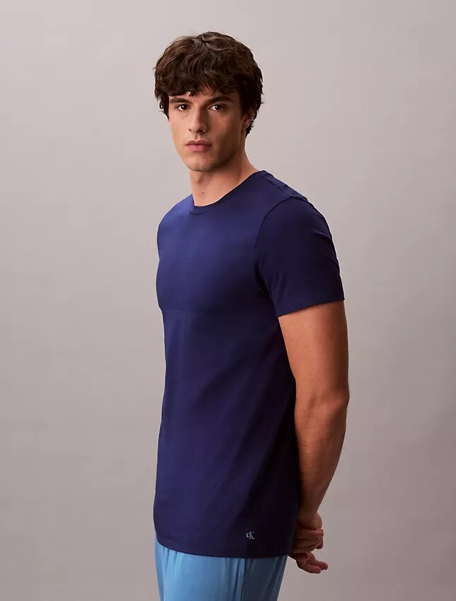 Cotton Classics, paquete de 3 camisetas de cuello redondo de corte clásico Cotton Classics, paquete de 3 camisetas de cuello redondo de corte clásico