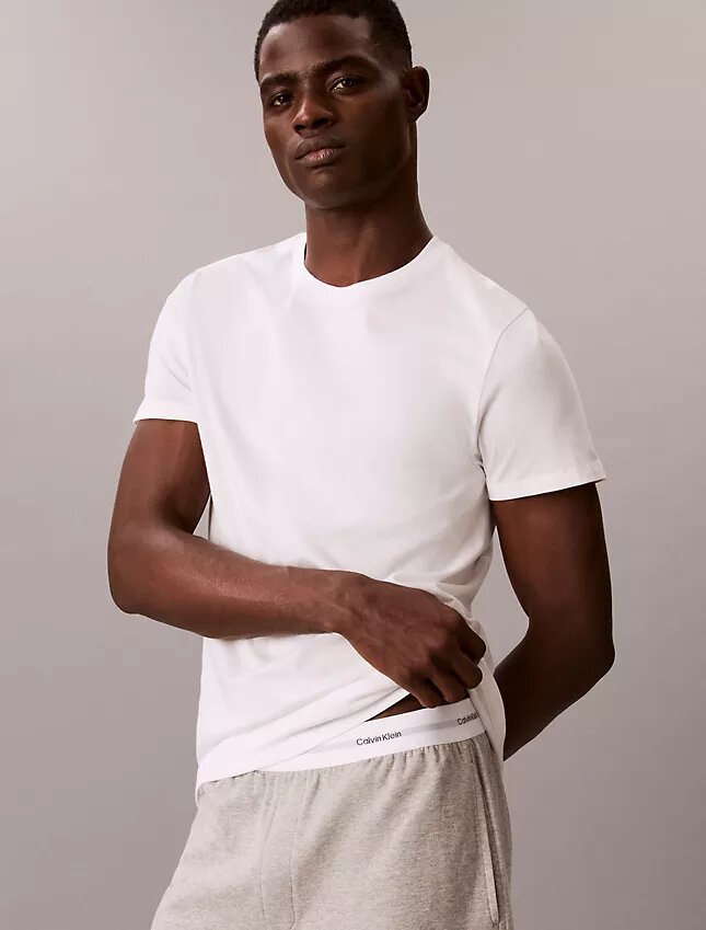 Cotton Classics, paquete de 3 camisetas de cuello redondo de corte clásico Cotton Classics, paquete de 3 camisetas de cuello redondo de corte clásico