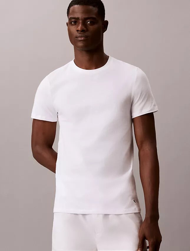 Cotton Classics, paquete de 3 camisetas de cuello redondo de corte clásico Cotton Classics, paquete de 3 camisetas de cuello redondo de corte clásico