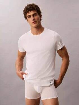 Cotton Classics, paquete de 5 camisetas de cuello redondo de corte clásico Cotton Classics, paquete de 5 camisetas de cuello redondo de corte clásico