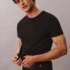 Cotton Classics, paquete de 5 camisetas de cuello redondo de corte clásico Cotton Classics, paquete de 5 camisetas de cuello redondo de corte clásico