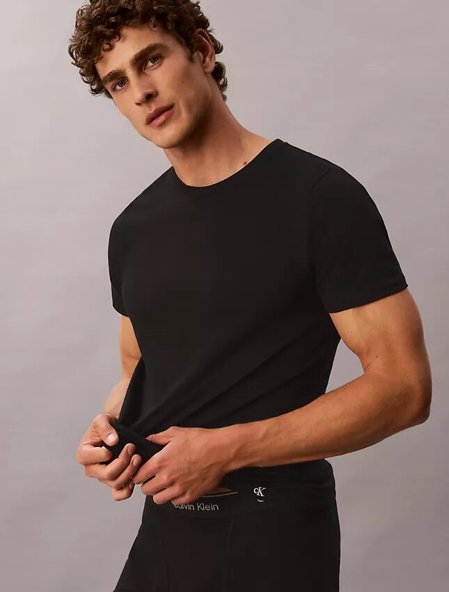Cotton Classics, paquete de 5 camisetas de cuello redondo de corte clásico Cotton Classics, paquete de 5 camisetas de cuello redondo de corte clásico