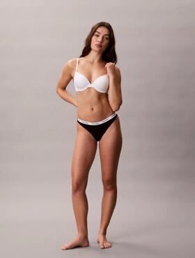 Cotton Stretch elástica de algodón acanalado Carousel, paquete de 3 Thong