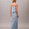 Falda larga de Denim Falda larga de Denim