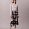Falda midi acampanada estampada Falda midi acampanada estampada