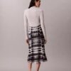 Falda midi acampanada estampada Falda midi acampanada estampada