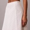 Falda midi con bordado Falda midi con bordado