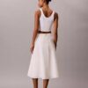 Falda midi con bordado Falda midi con bordado