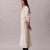 Falda midi de lana merino Falda midi de lana merino