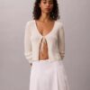 Falda midi de popelín de algodón Falda midi de popelín de algodón