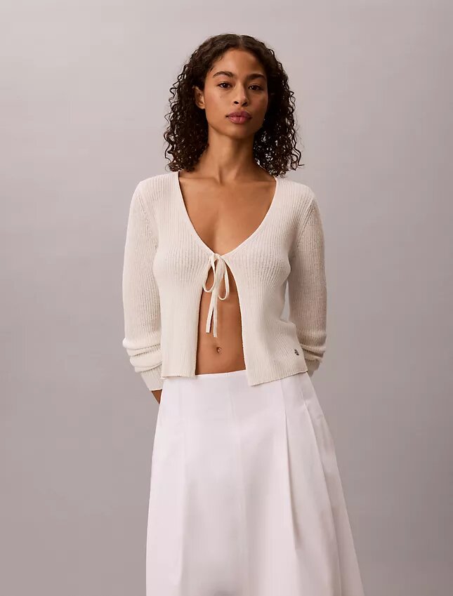 Falda midi de popelín de algodón Falda midi de popelín de algodón