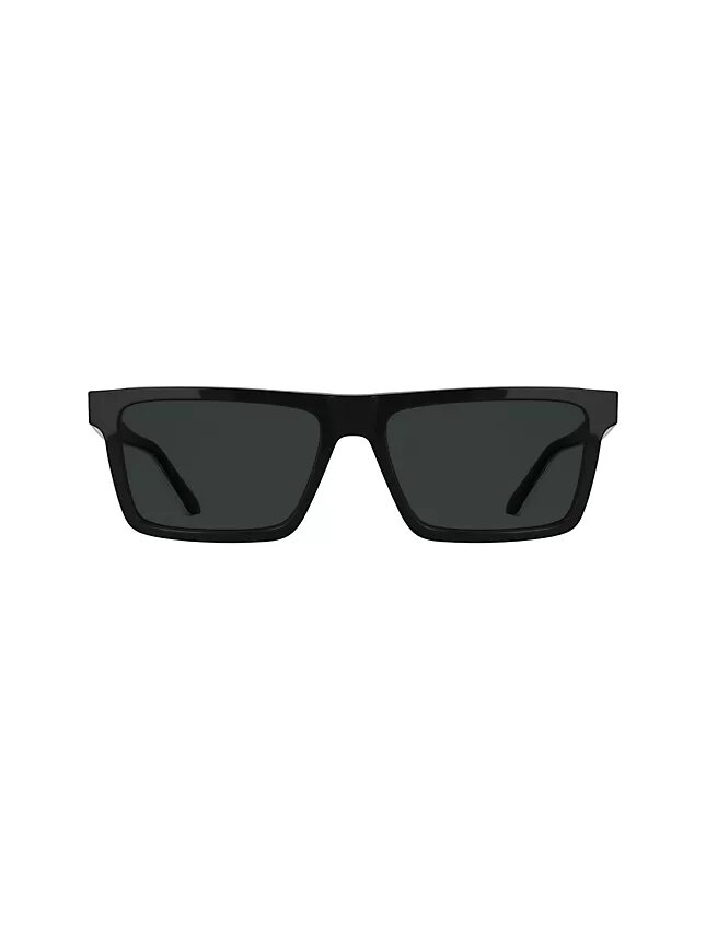 Gafas de sol rectangulares modificadas y delgadas de acetato Gafas de sol rectangulares modificadas y delgadas de acetato