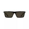 Gafas de sol rectangulares modificadas y delgadas de acetato
