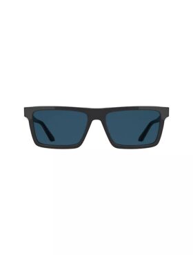 Gafas de sol rectangulares modificadas y delgadas de acetato