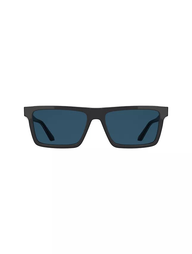 Gafas de sol rectangulares modificadas y delgadas de acetato Gafas de sol rectangulares modificadas y delgadas de acetato