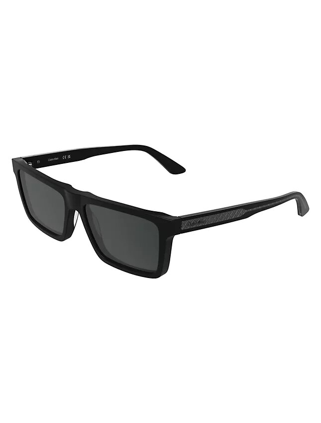 Gafas de sol rectangulares modificadas y delgadas de acetato Gafas de sol rectangulares modificadas y delgadas de acetato