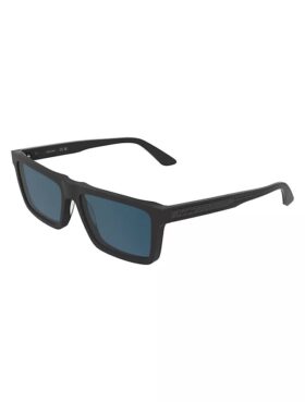 Gafas de sol rectangulares modificadas y delgadas de acetato