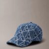 Gorra de béisbol con logotipo emblemático en Denim Gorra de béisbol con logotipo emblemático en Denim