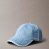 Gorra de béisbol con logotipo emblemático en Denim Gorra de béisbol con logotipo emblemático en Denim