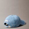 Gorra de béisbol con logotipo emblemático en Denim Gorra de béisbol con logotipo emblemático en Denim