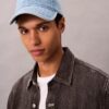 Gorra de béisbol con logotipo emblemático en Denim Gorra de béisbol con logotipo emblemático en Denim